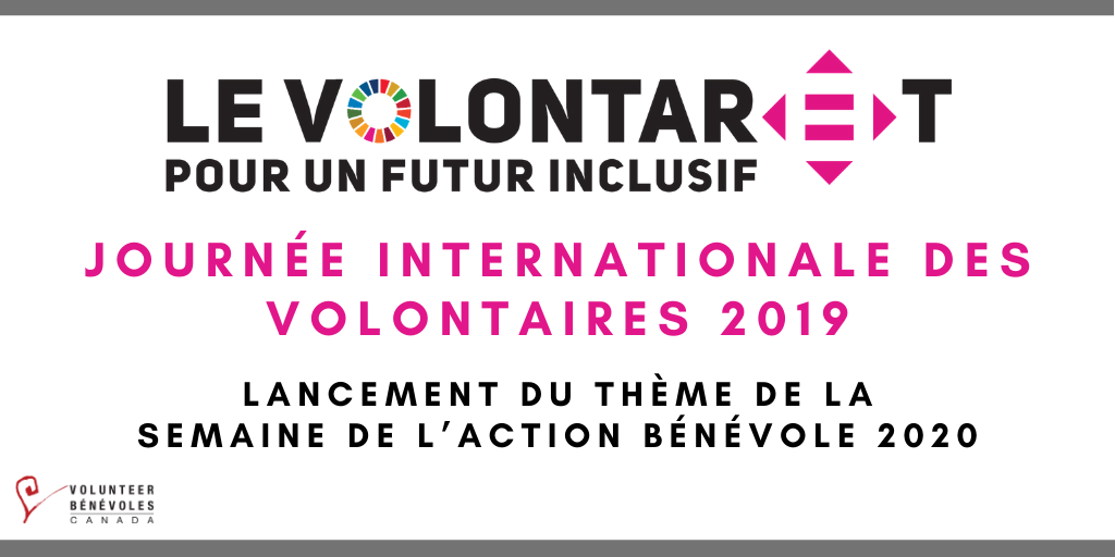 Journée internationale des volontaires 2019 : lancement du thème pour l’édition de 2020 de la Semaine de l’action bénévole