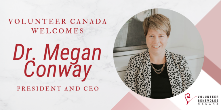 Volunteer Canada Welcomes Dr Megan Conway Volunteer Vibe Parlons