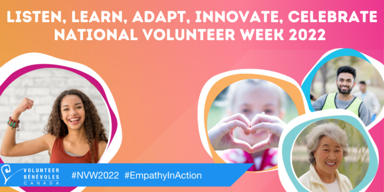 Listen Learn Adapt Innovate Celebrate National Volunteer Week 2022